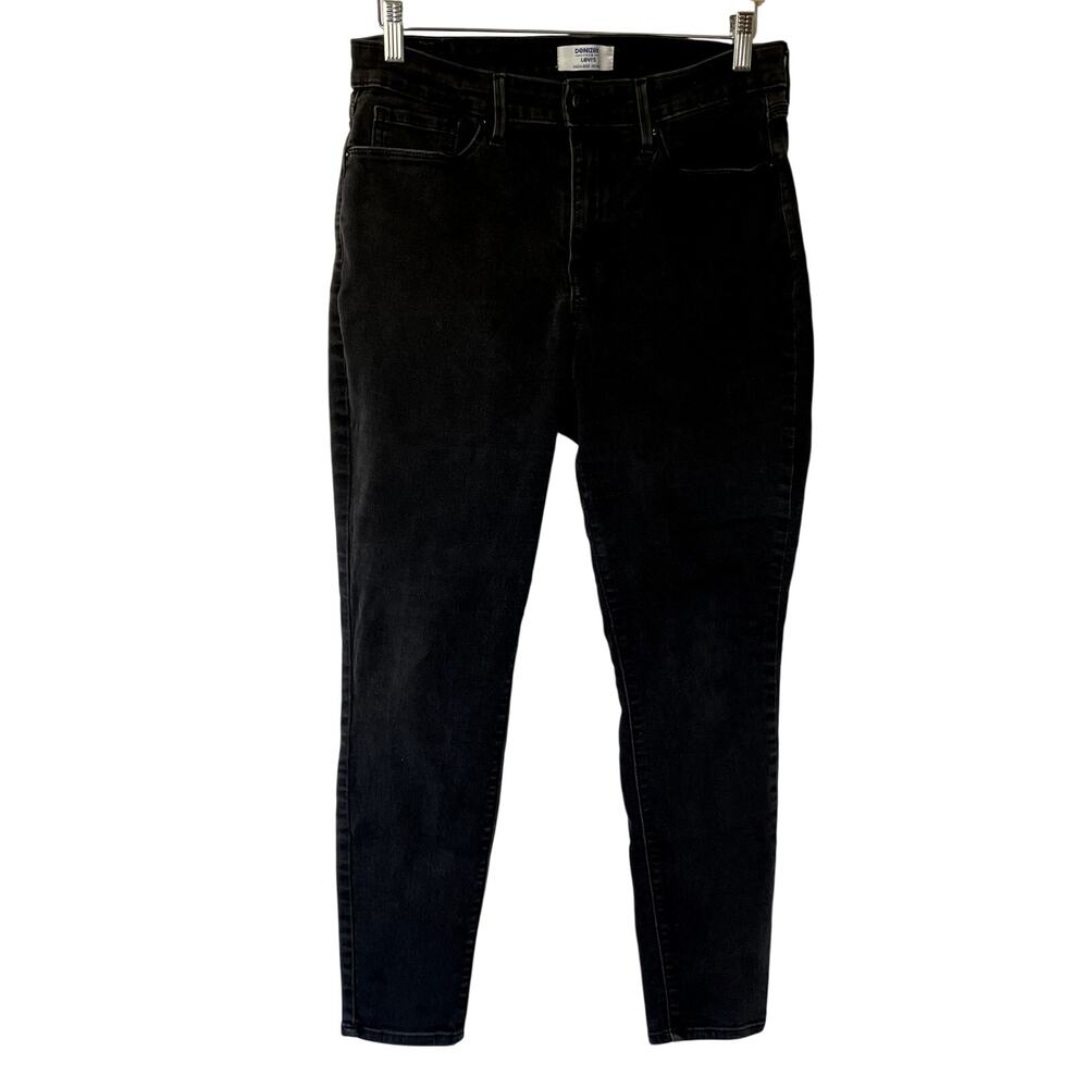 Denizen Levi's black jeans high rise skinny pants women's size 12M‎ capsule
